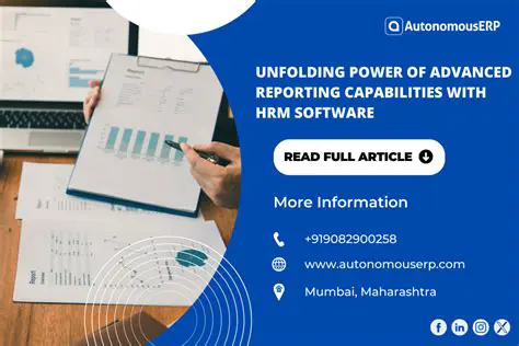 Advanced Reporting Capabilities