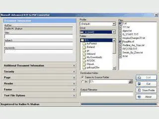 Advanced RTF2PDF Converter