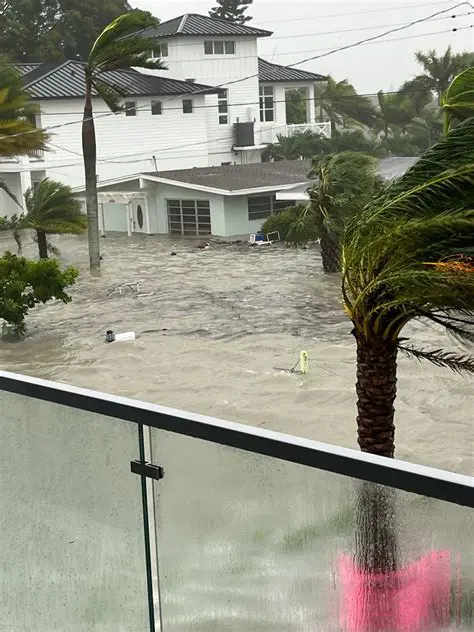 After the hurricane subsided