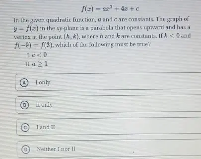 Applying the Concept to the Given Quadratic Function