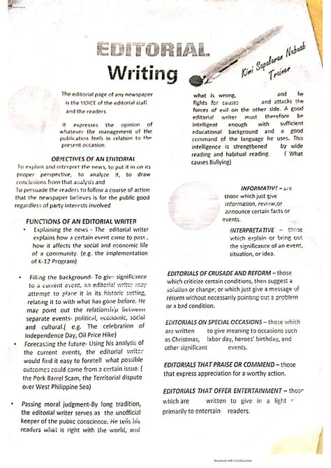 Apraisal Pattern in Editorial Text