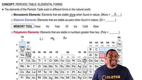 Atoms in their elemental form