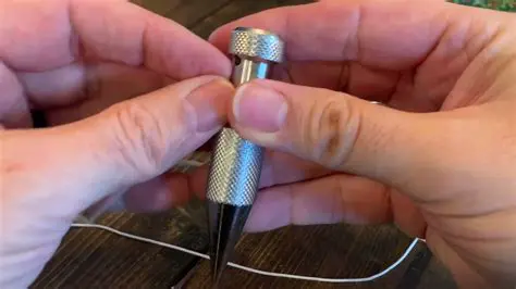 Attach the plumb bob to a string or wire