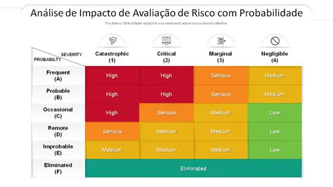 Avalie a probabilidade e o impacto