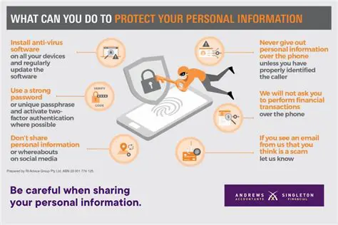 Be cautious with personal information