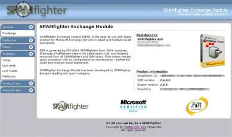 Benefits of SPAMfighter Exchange Module