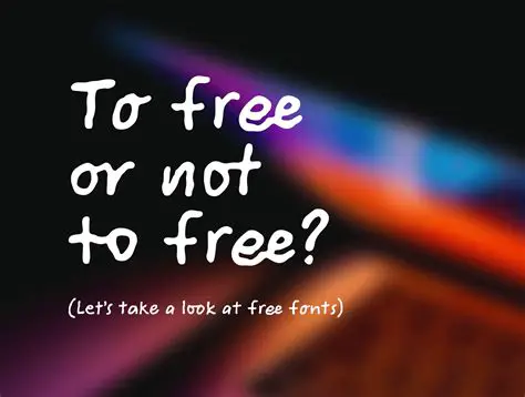 Benefits of Using Free Fonts