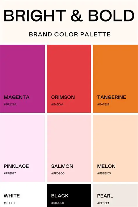 Bright and bold color scheme