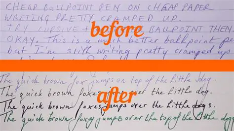 Changes in Handwriting Over Time