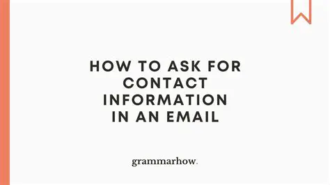 Check the contact information