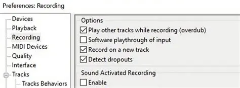 Check the program settings
