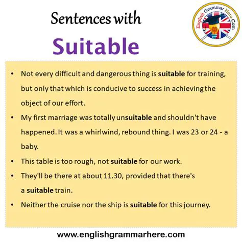 Choosing the Most Suitable Sentence