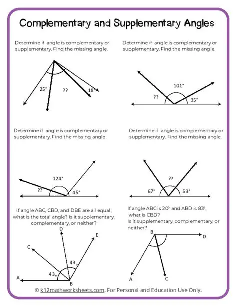 Confusing supplementary angles with complementary angles