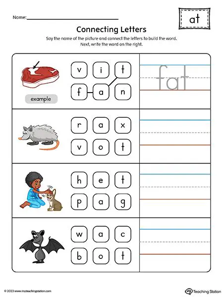 Connecting Letters and Forming Words
