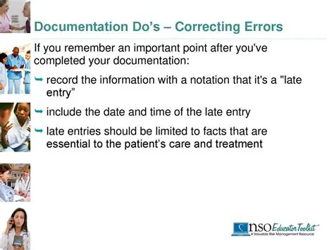 Correcting the Documentation