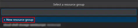 Create a New Azure Resource