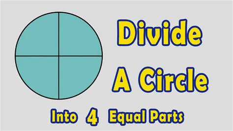 Cutting the Circle into 4 Equal Parts