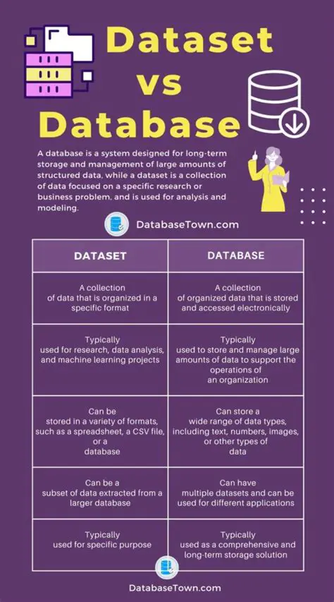 Dataset format differences