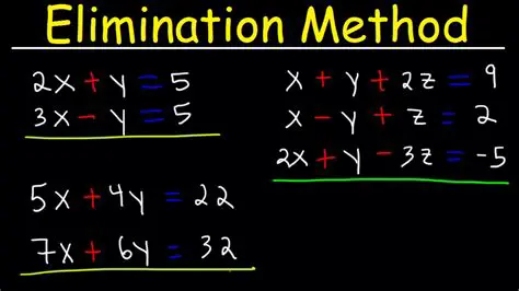 Determine the elimination method