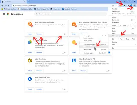 Disable browser extensions