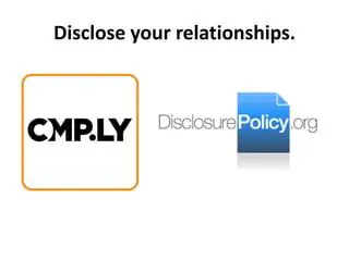 Disclose your relationships