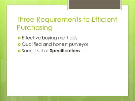 Efficient Purchasing and Production