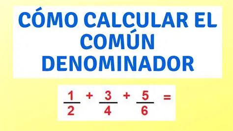 Encontre um denominador comum
