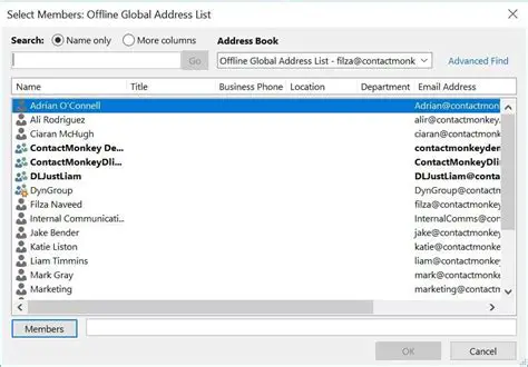 Excluding Addresses from the Distribution List