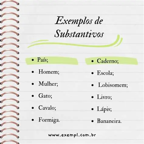 Exemplos de Substantivos Obstrato