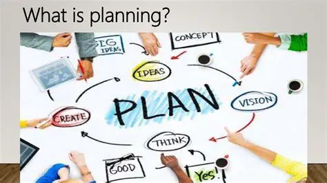 Good planning and management