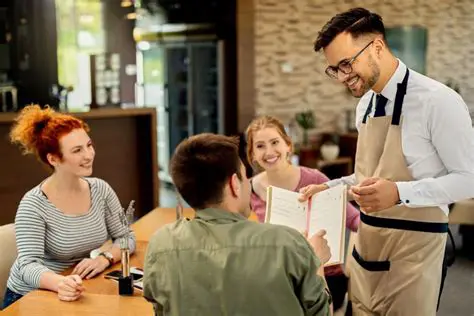 Greet customers promptly and warmly