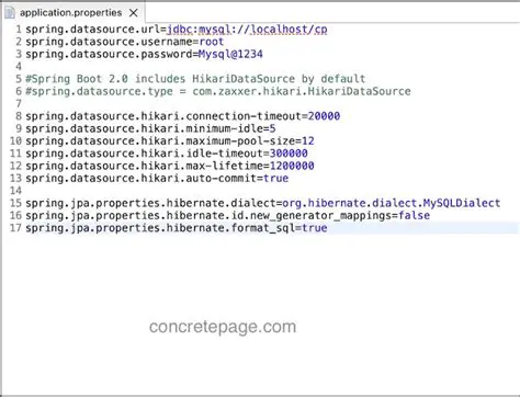 Hikari Data Source Configuration