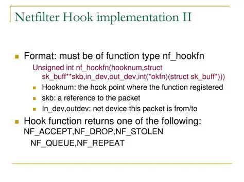 Hook Function Implementation