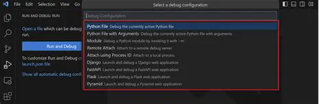 How to Add a Runtime Configuration to Set Debugger Options