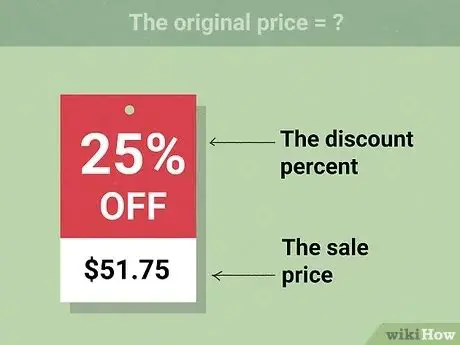 Identify the original price