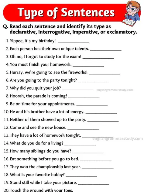 Identifying the Type of Sentence