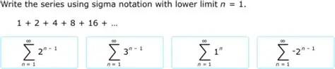 Introduction to Sigma Notation