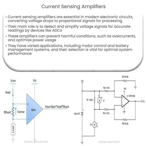 Key Differences between Current Sensing and Voltage Sensing Amplifiers