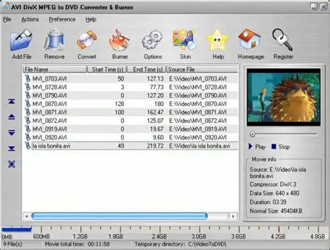 Key Features of Afree AVI DIVX WMV MOV MPEG ASF MP4 Converter