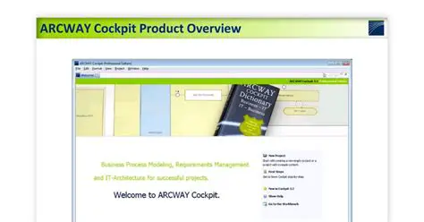 Key Features of ARCWAY Cockpit