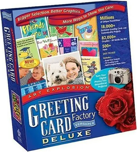 Key Features of Art Explosion Greeting Card Factory Express