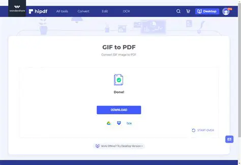 Key Features of AZ GIF to PDF Converter