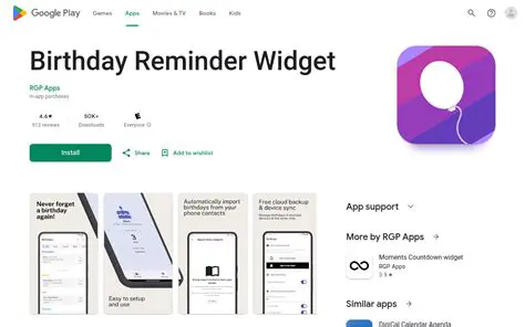 Key Features of Birthday Reminder