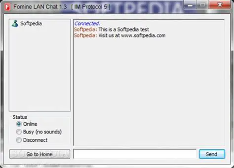 Key Features of Fomine LAN Chat