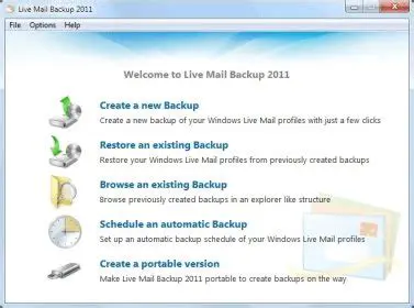 Key Features of Live Mail Backup 2011