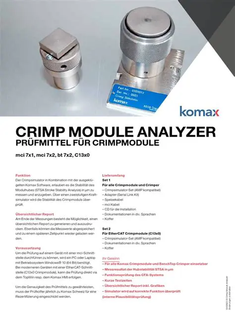 Key Features of Module Analyzer
