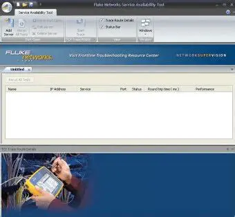 Key Features of the Fluke Networks Service Availability Tool
