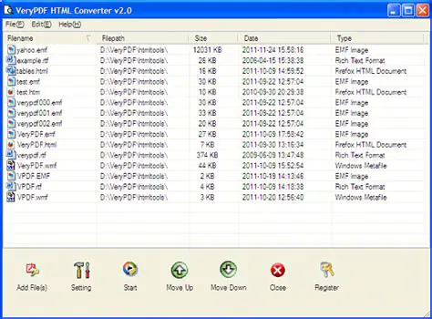 Key Features of VeryPDF HTML Converter