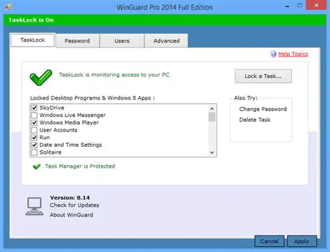 Key Features of WinGuard Pro 2014
