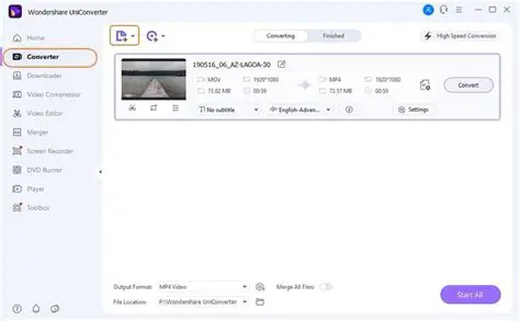 Key Features of Wondershare MOV Converter